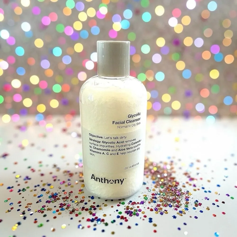 ANTHONY Glycolic Facial Cleanser 8 fl oz Brand New Without Box & Sealed